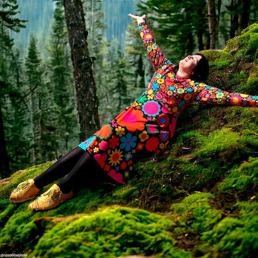 BLOOMPOP happy - Midi Dress With Pockets - SHALMIAK