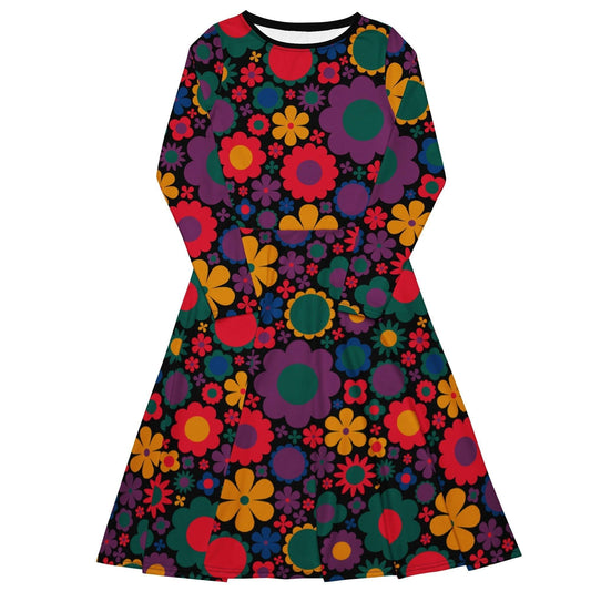 BLOOMPOP misty - Midi Dress With Pockets - SHALMIAK