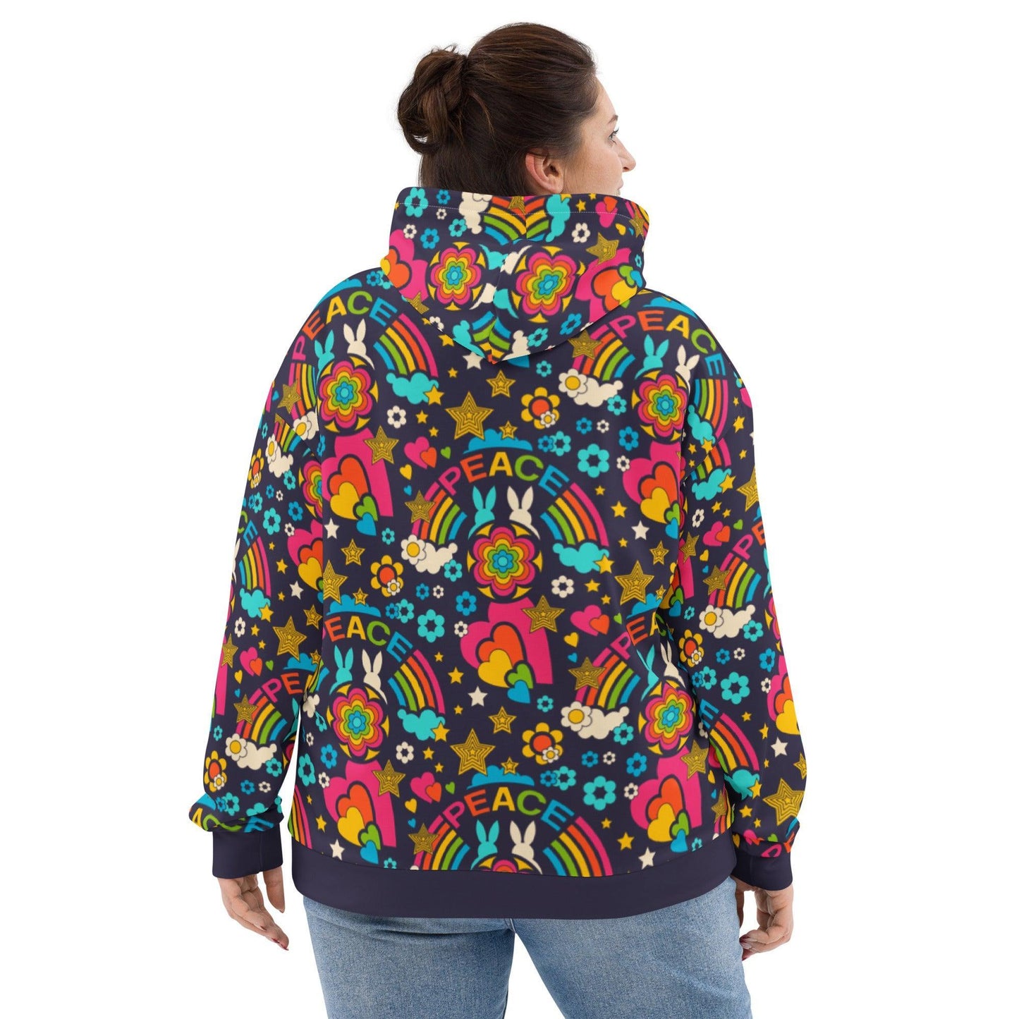 BUNNY PEACE darkblue - Hoodie - SHALMIAK