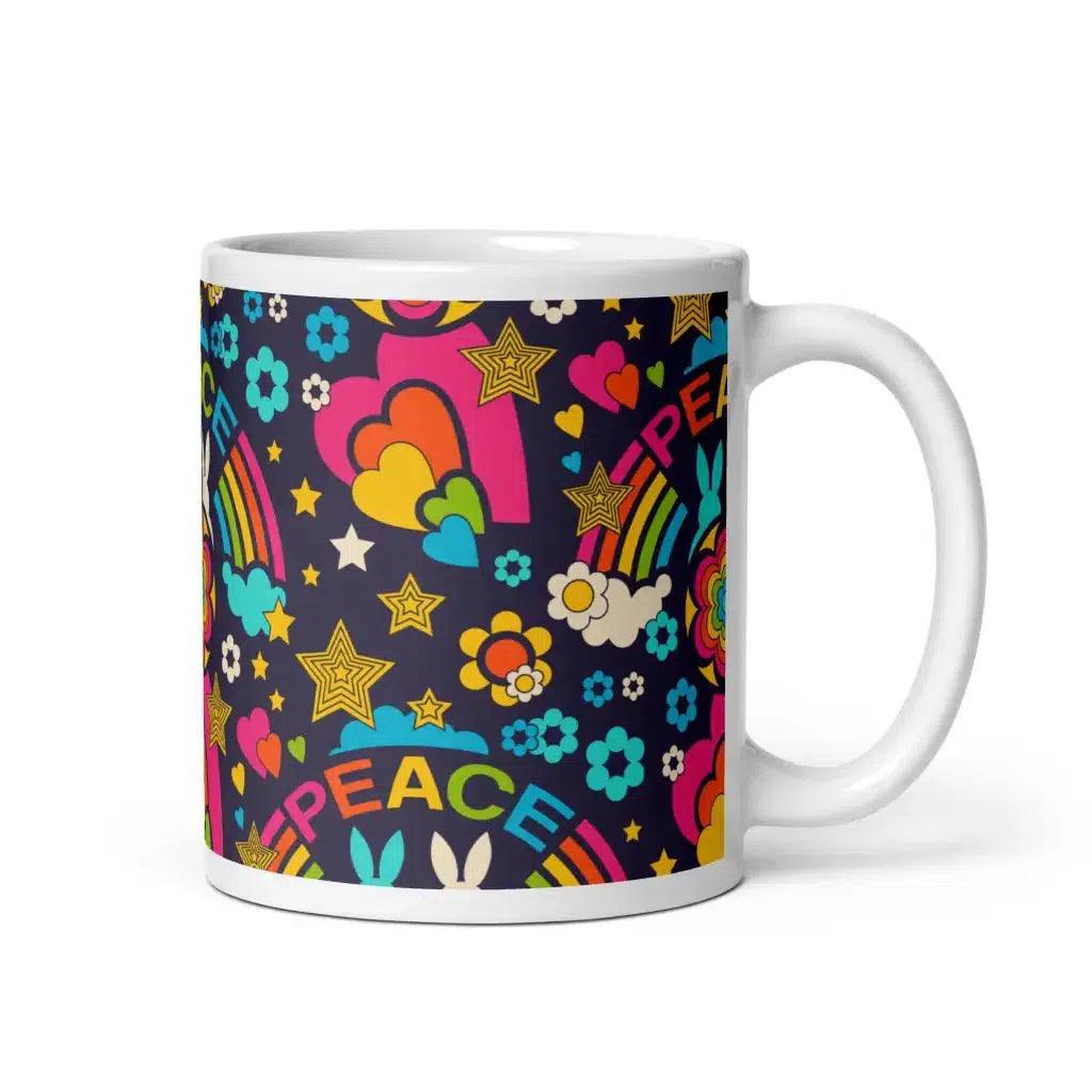 BUNNY PEACE darkblue - Mug - SHALMIAK