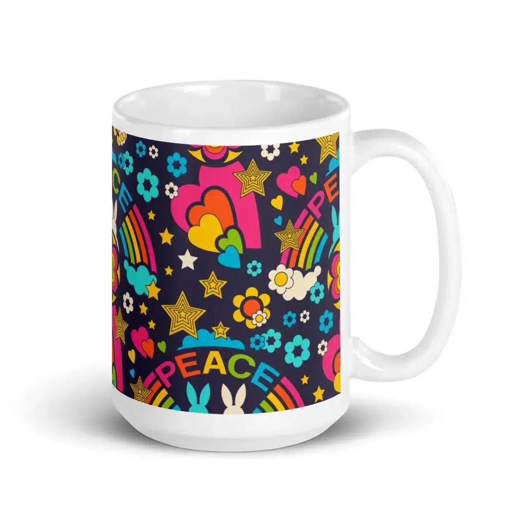 BUNNY PEACE darkblue - Mug - SHALMIAK