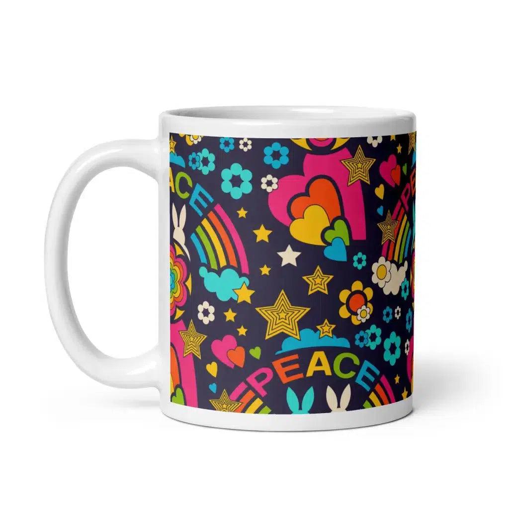 BUNNY PEACE darkblue - Mug - SHALMIAK