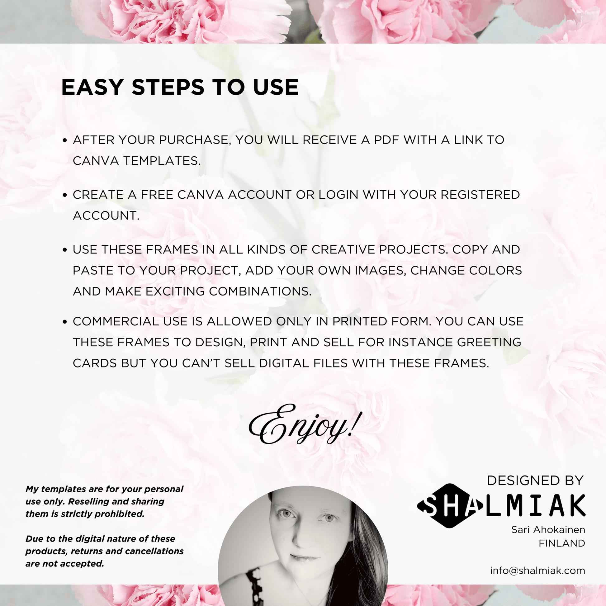 Canva Templates - Frames - Hearts - SHALMIAK