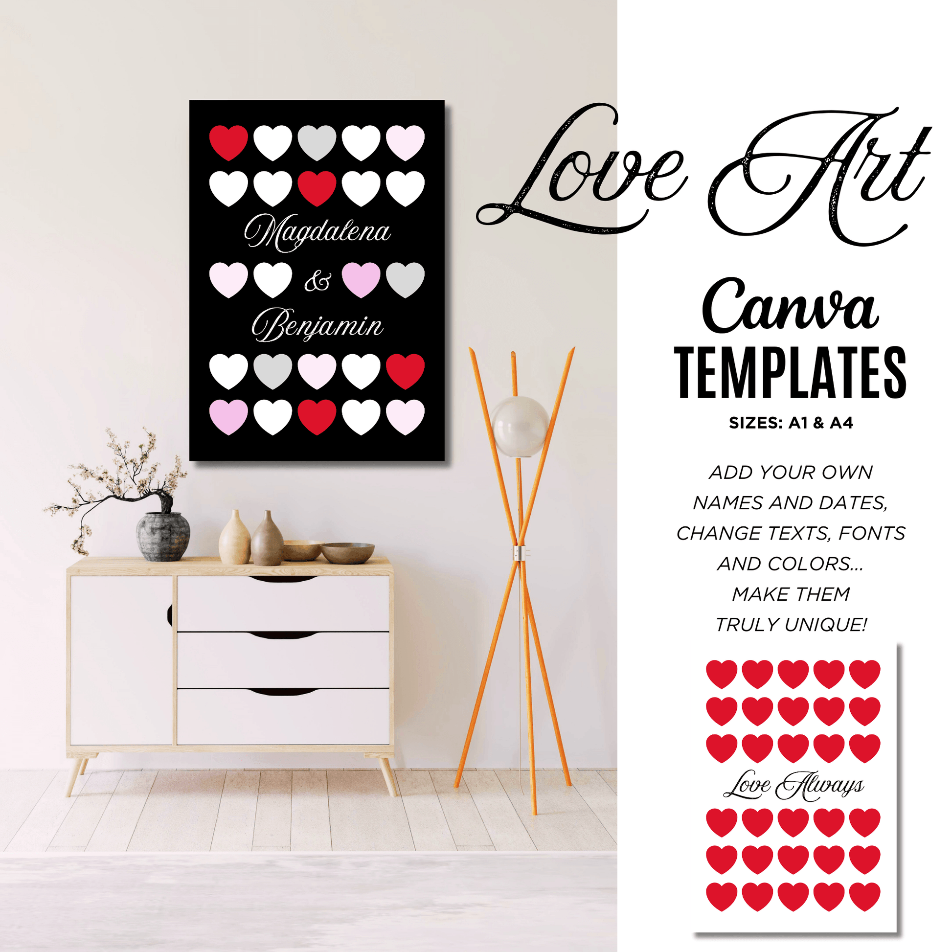 Canva Templates - Love Art - Posters - SHALMIAK