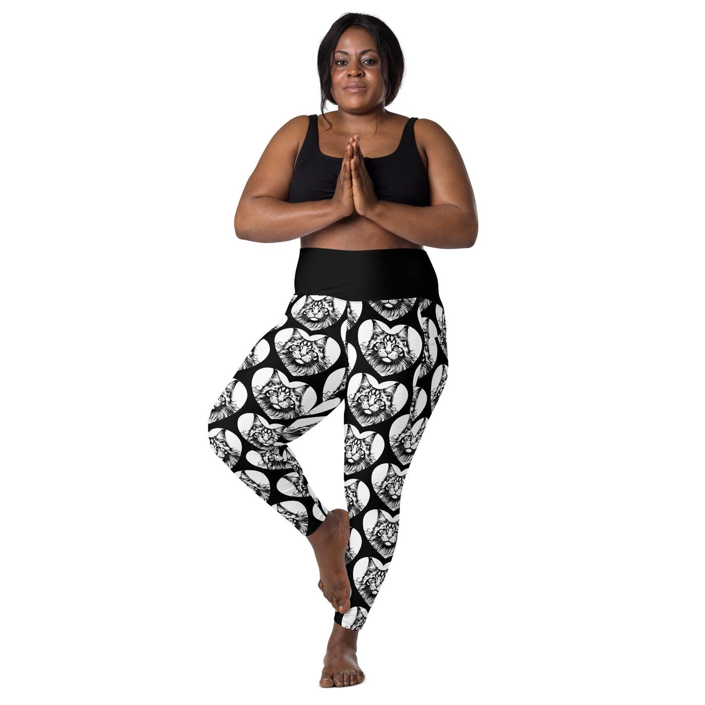 CAT BREED LEGGINGS with pockets - MAINE COON - HERTTAHOUND - SHALMIAK