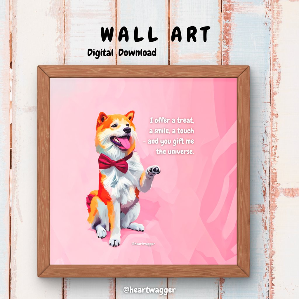 DIGITAL ART - I offer a treat, a smile, a touch - and you gift me the universe