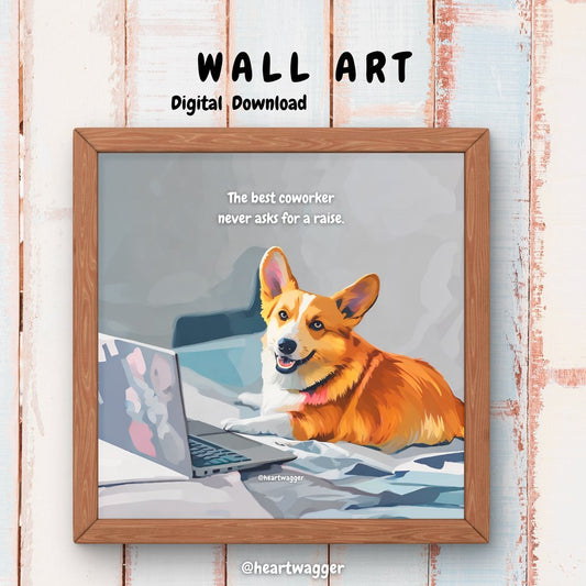 DIGITAL ART - The best coworker never asks for a raise - SHALMIAK