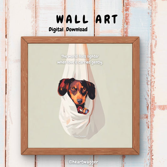 DIGITAL ART - The world feels lighter when love is carried gently - SHALMIAK