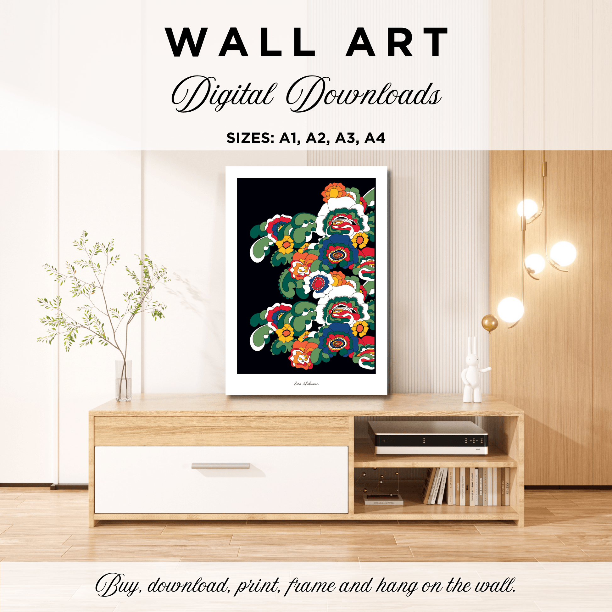 DIGITAL WALL ART - GROOVY KURBITS - SHALMIAK