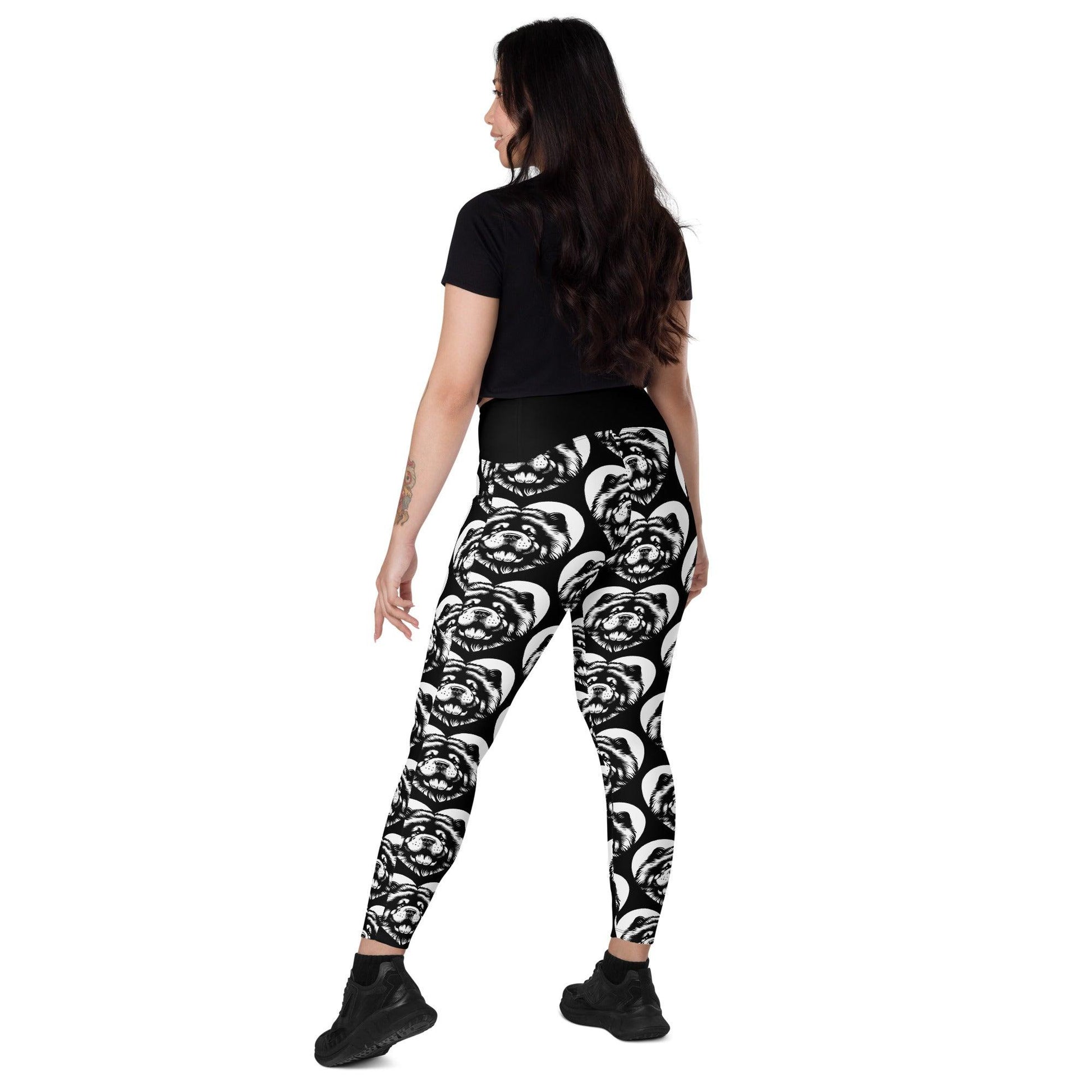 DOG BREED LEGGINGS with pockets - CHOW CHOW - HERTTAHOUND - SHALMIAK