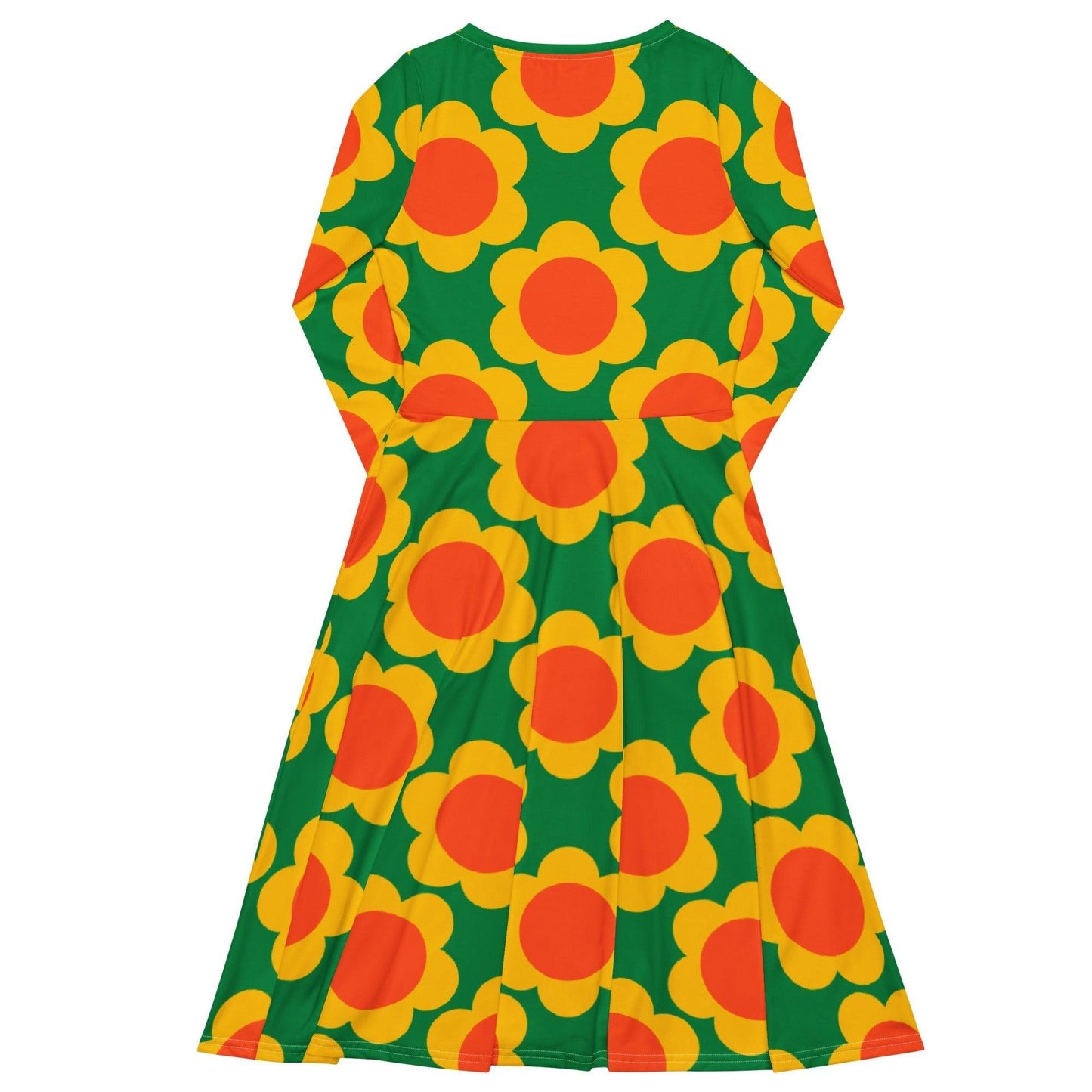 ELLIE green - Midi Dress With Pockets - SHALMIAK