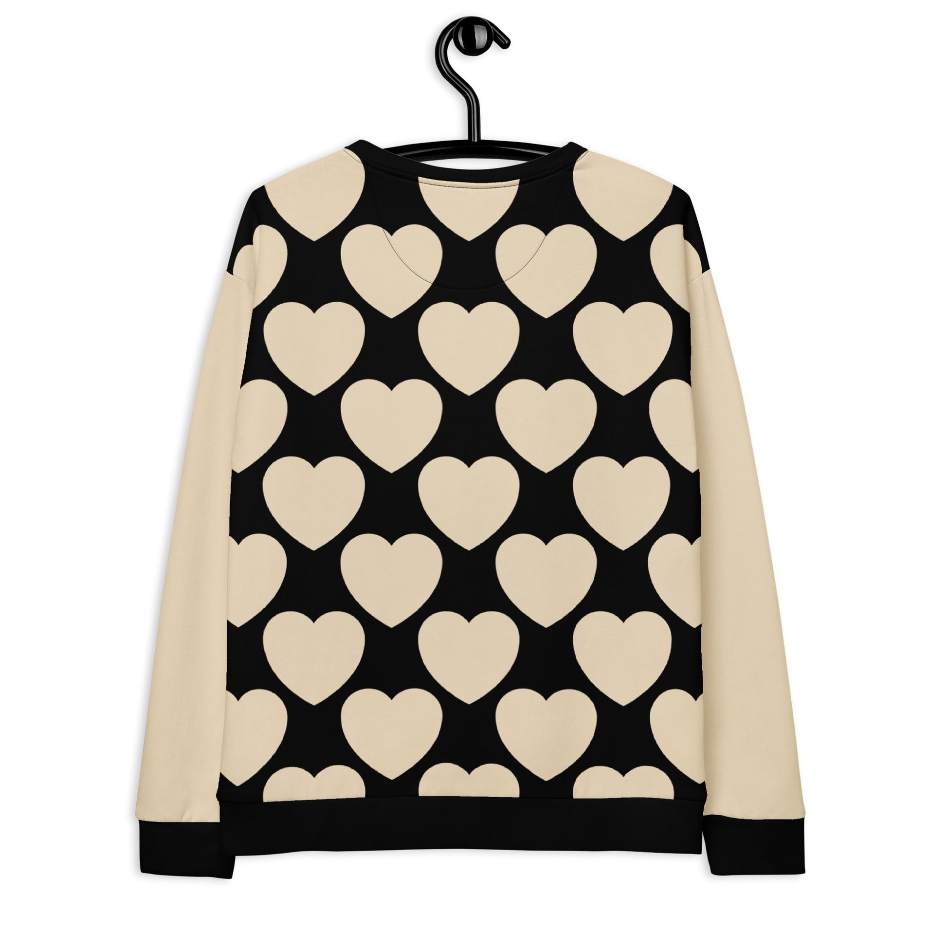 Sweatshirt - ELLIE LOVE black - Bold heart print