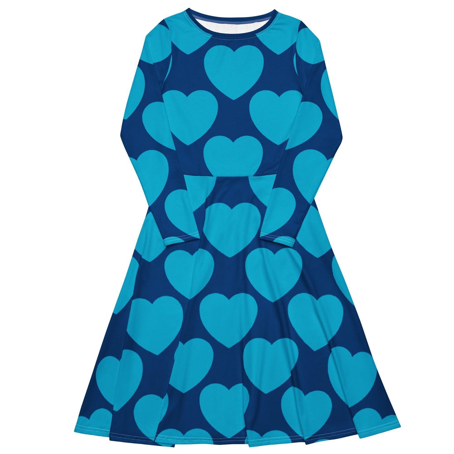 ELLIE LOVE blues - Midi Dress With Pockets - SHALMIAK
