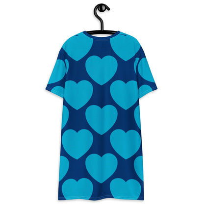 ELLIE LOVE blues - T-Shirt Dress - SHALMIAK