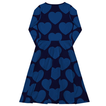 ELLIE LOVE dark blue - Midi Dress With Pockets - SHALMIAK