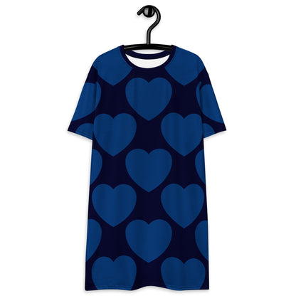 ELLIE LOVE dark blue - T-Shirt Dress - SHALMIAK