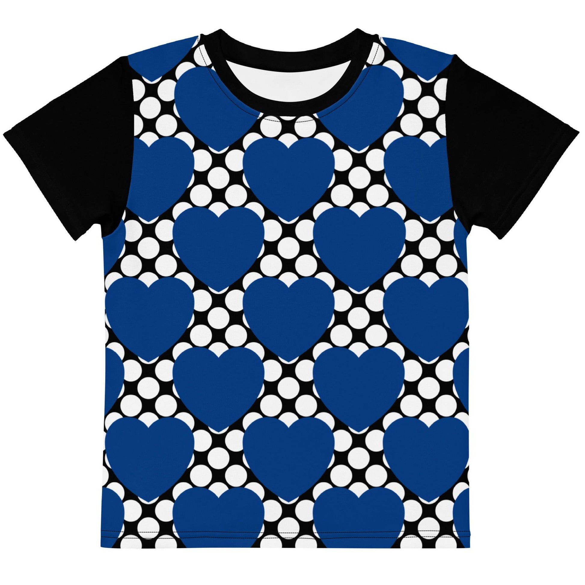 ELLIE LOVE DOT blue black - Kids' T-Shirt - SHALMIAK