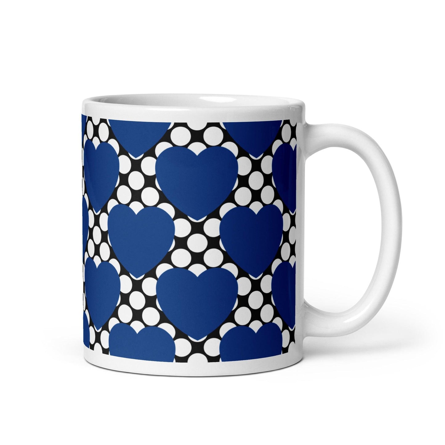 ELLIE LOVE DOT blue black - Mug - SHALMIAK