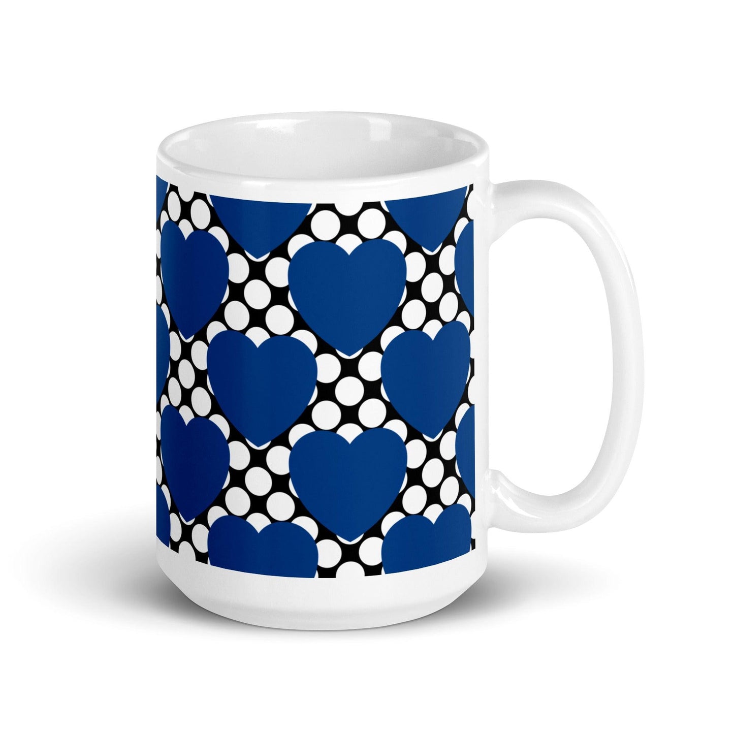 ELLIE LOVE DOT blue black - Mug - SHALMIAK