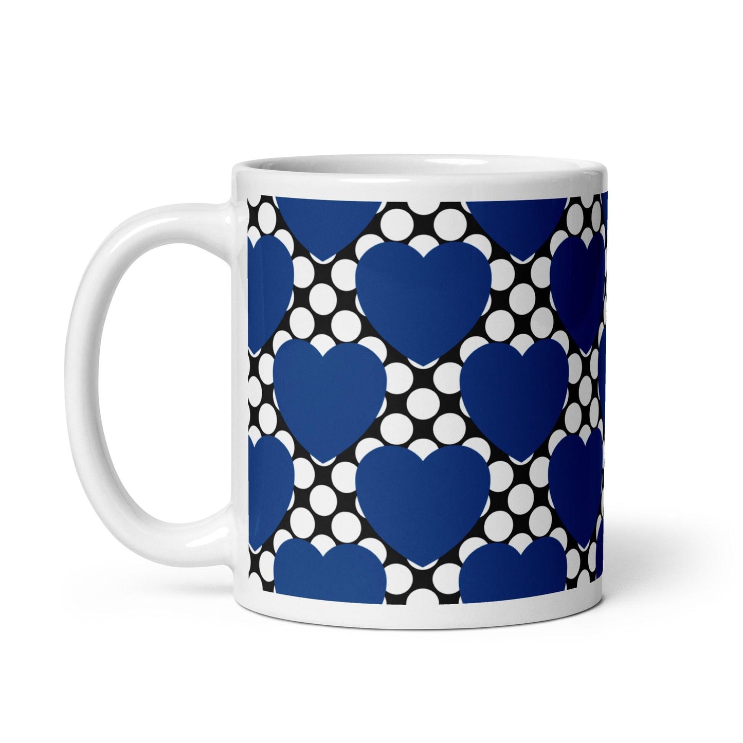 ELLIE LOVE DOT blue black - Mug - SHALMIAK