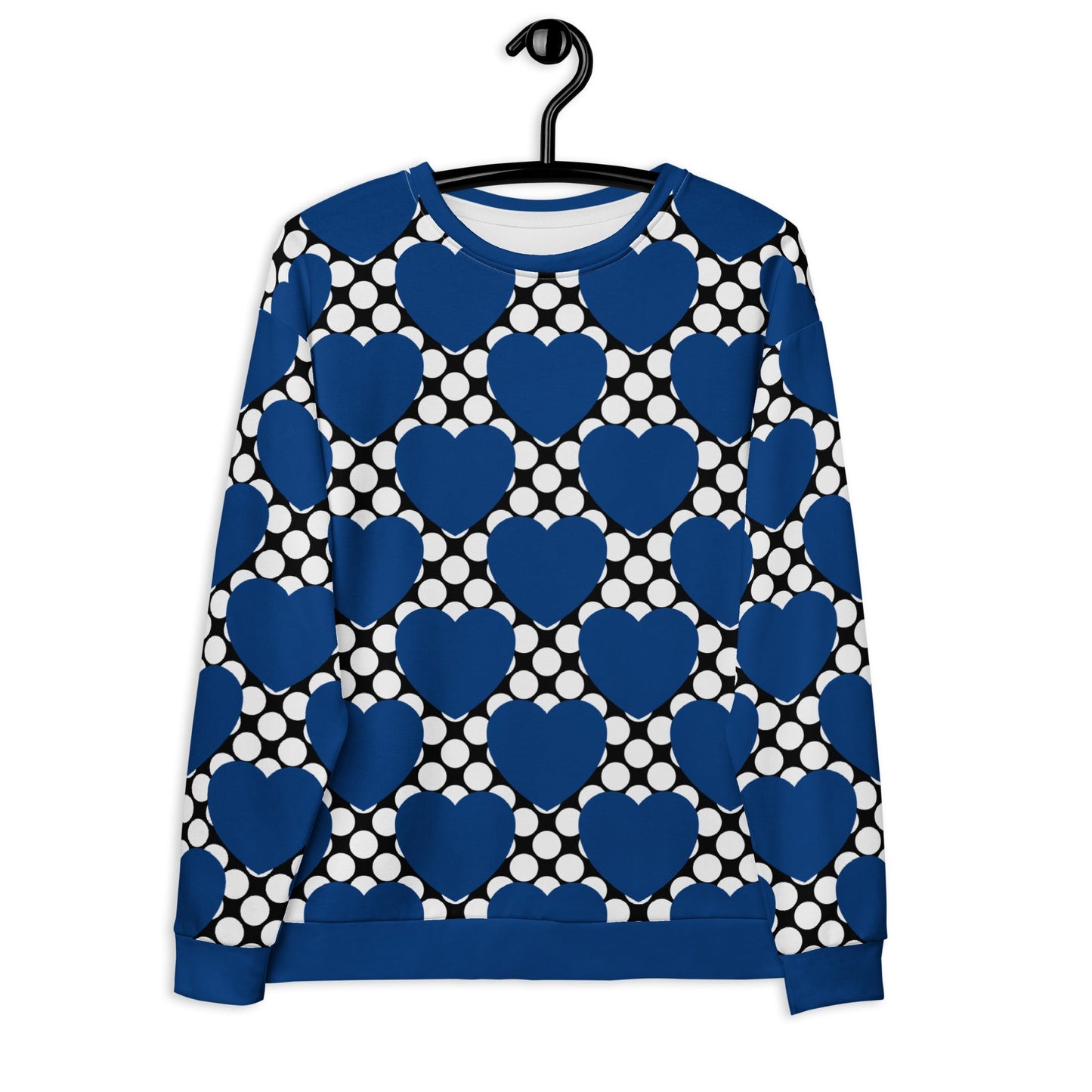 ELLIE LOVE DOT blue black - Sweatshirt - SHALMIAK