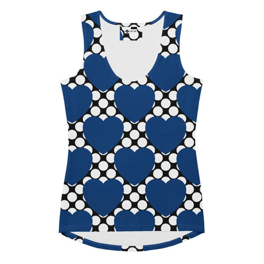 ELLIE LOVE DOT blue black - Tank Top - SHALMIAK