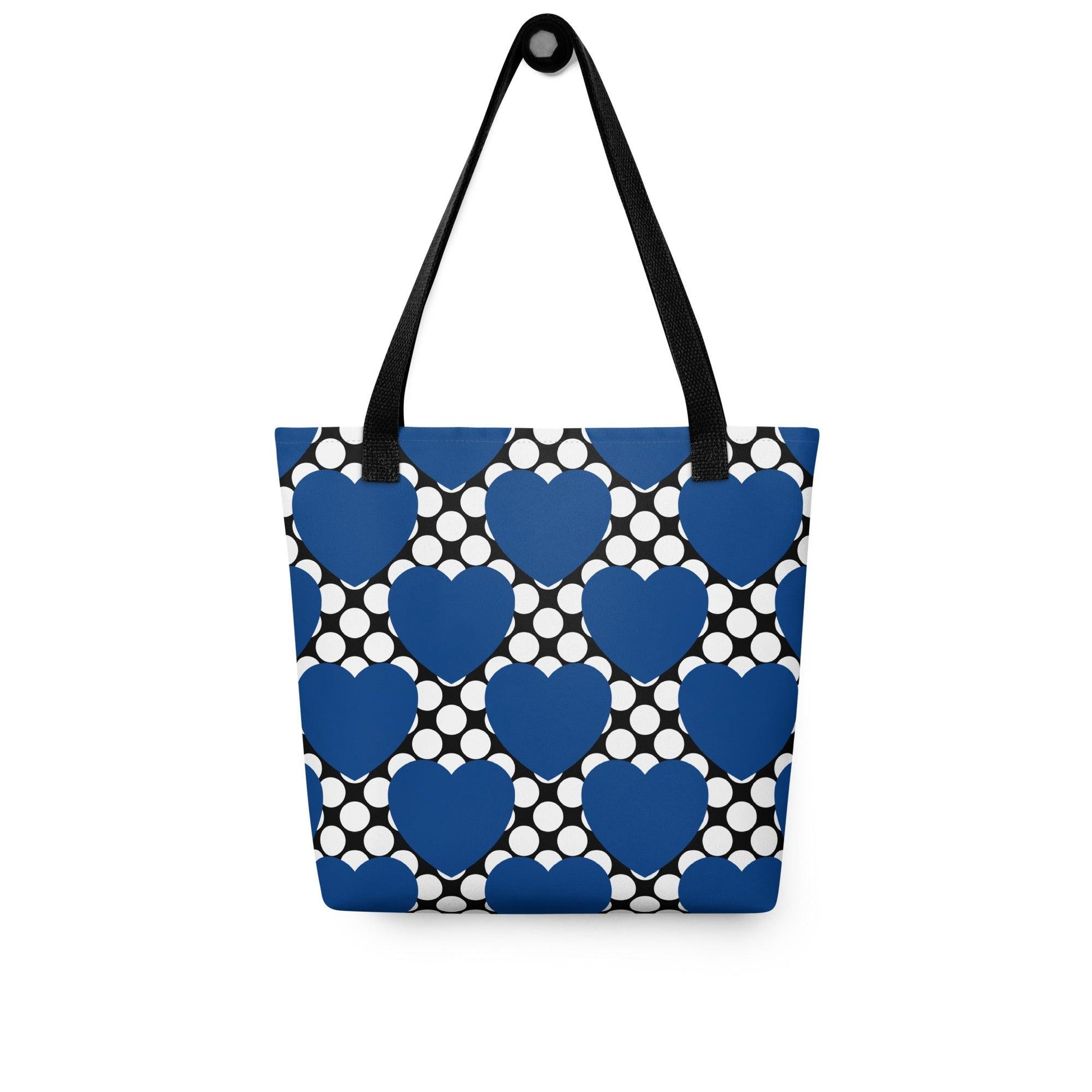 ELLIE LOVE DOT blue black - Tote Bag - SHALMIAK
