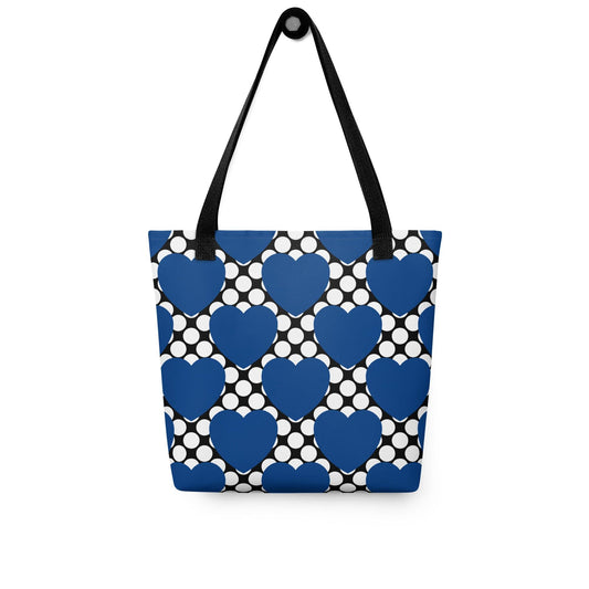 ELLIE LOVE DOT blue black - Tote Bag - SHALMIAK