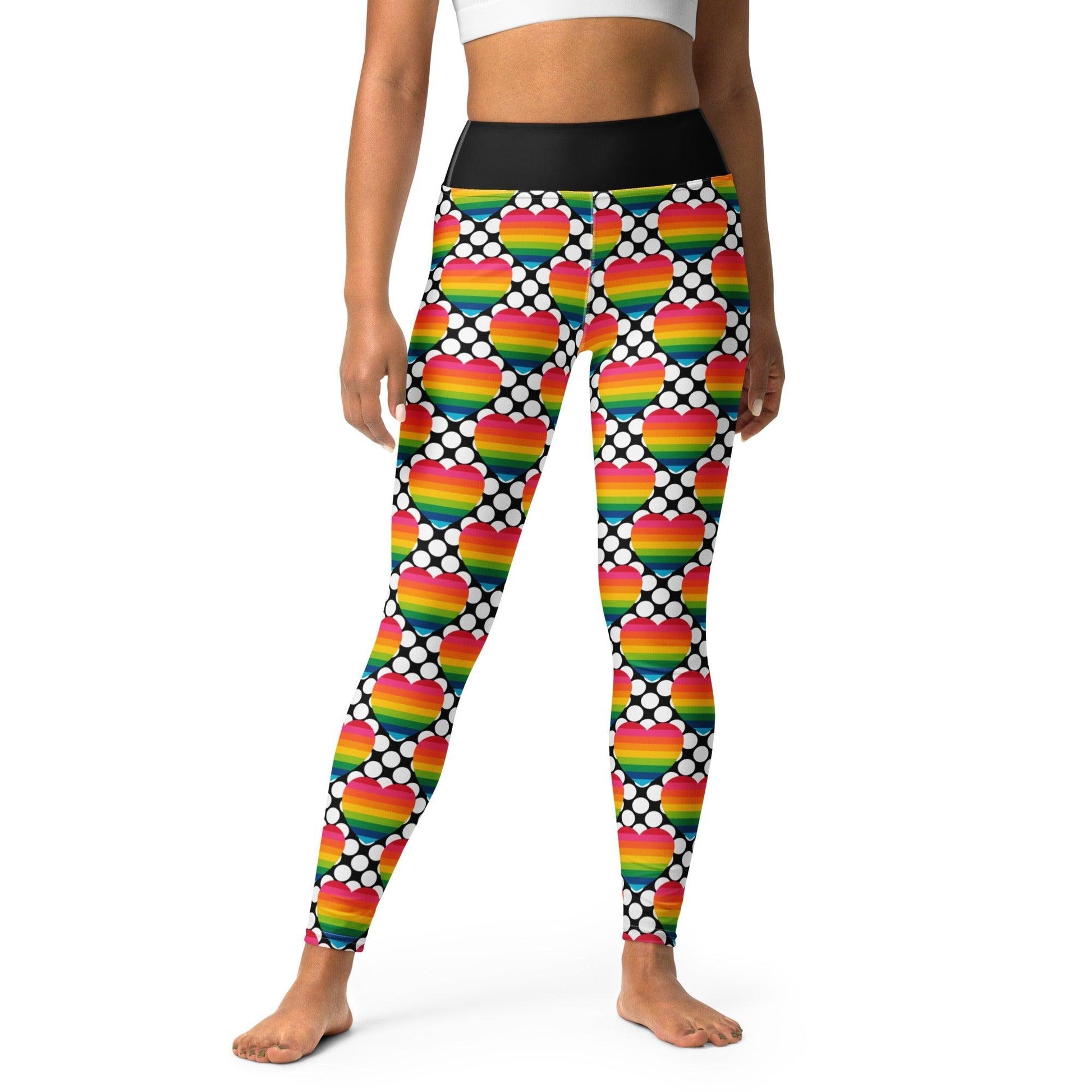 ELLIE LOVE DOT rainbow - 2 - Yoga Leggings - SHALMIAK