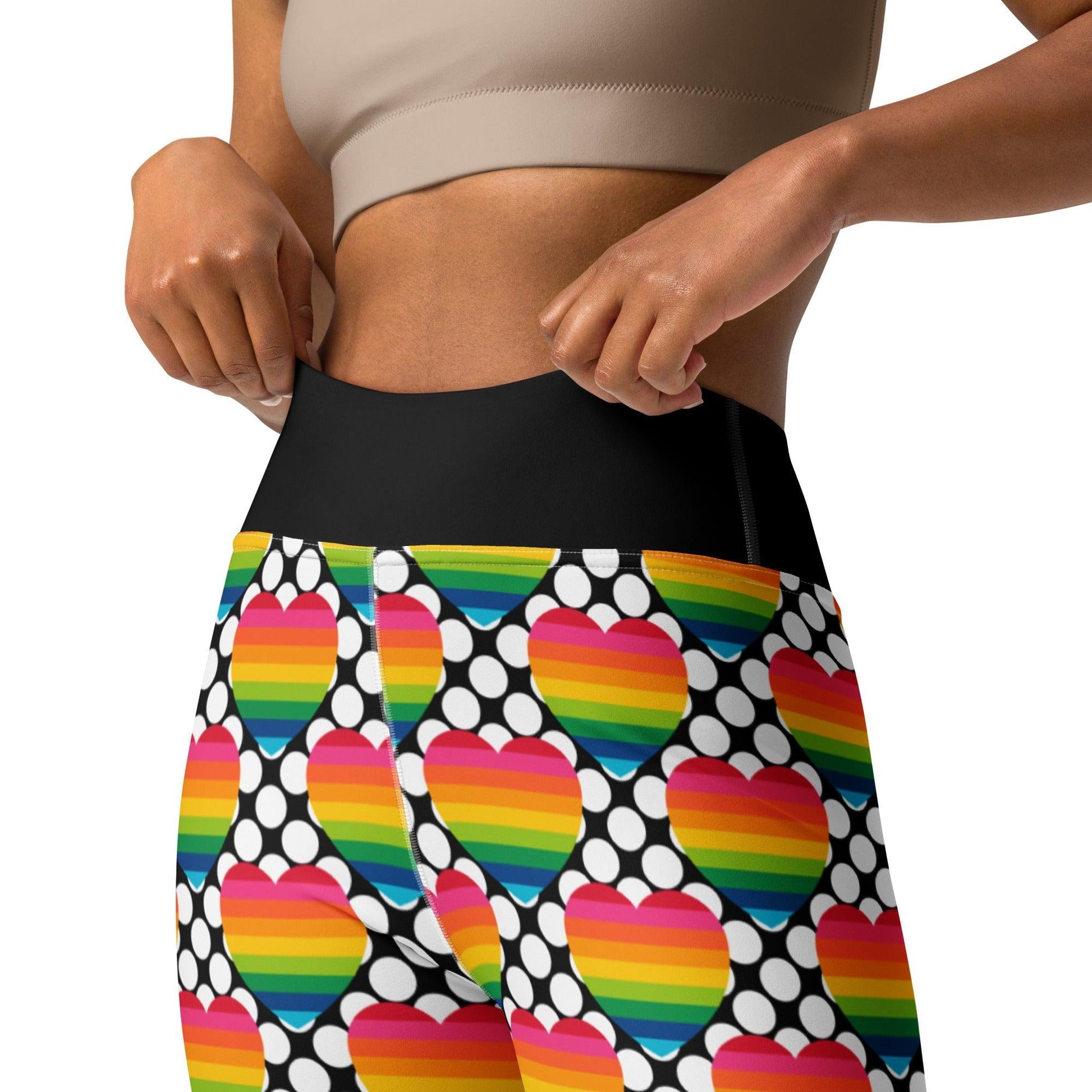 ELLIE LOVE DOT rainbow - 2 - Yoga Leggings - SHALMIAK