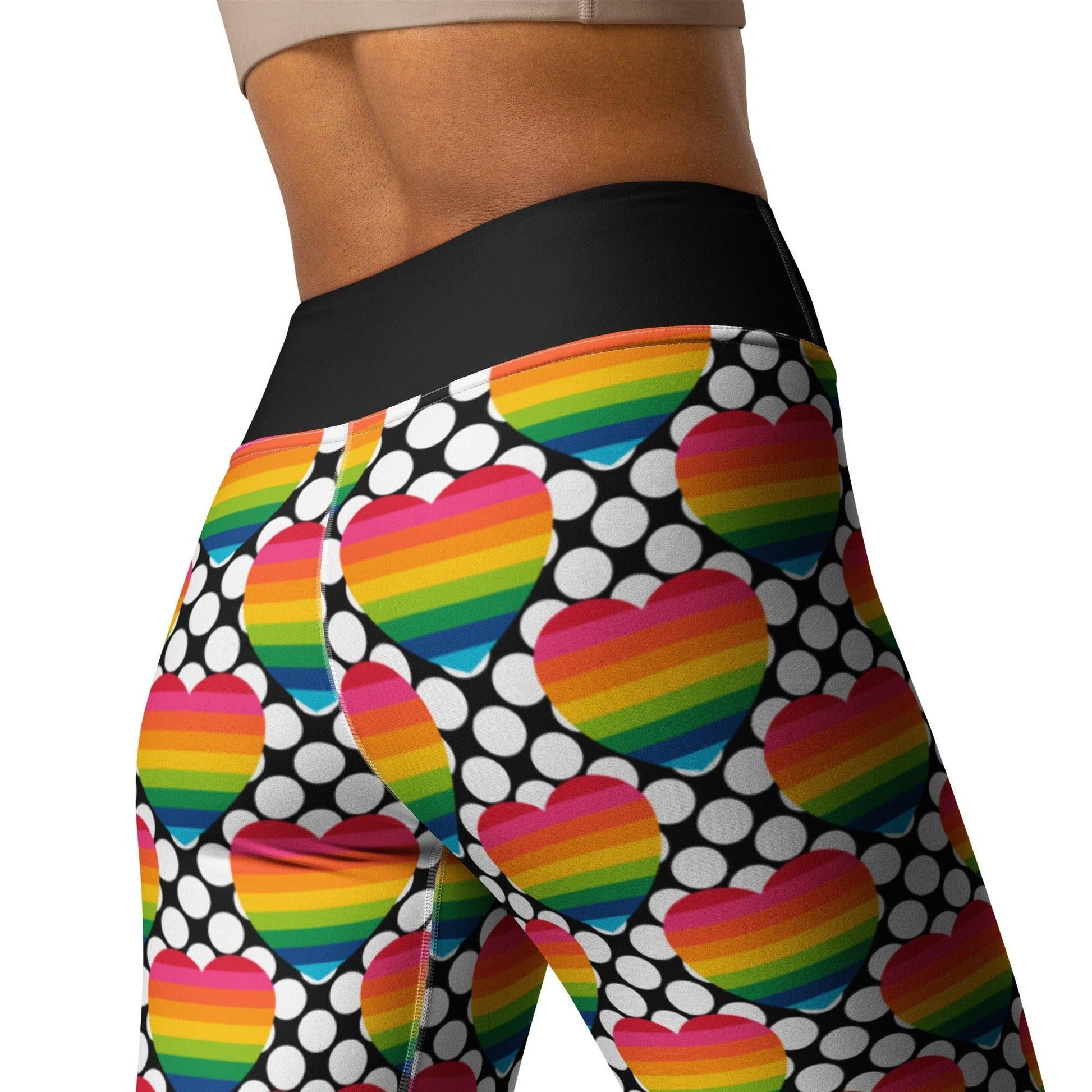 ELLIE LOVE DOT rainbow - 2 - Yoga Leggings - SHALMIAK