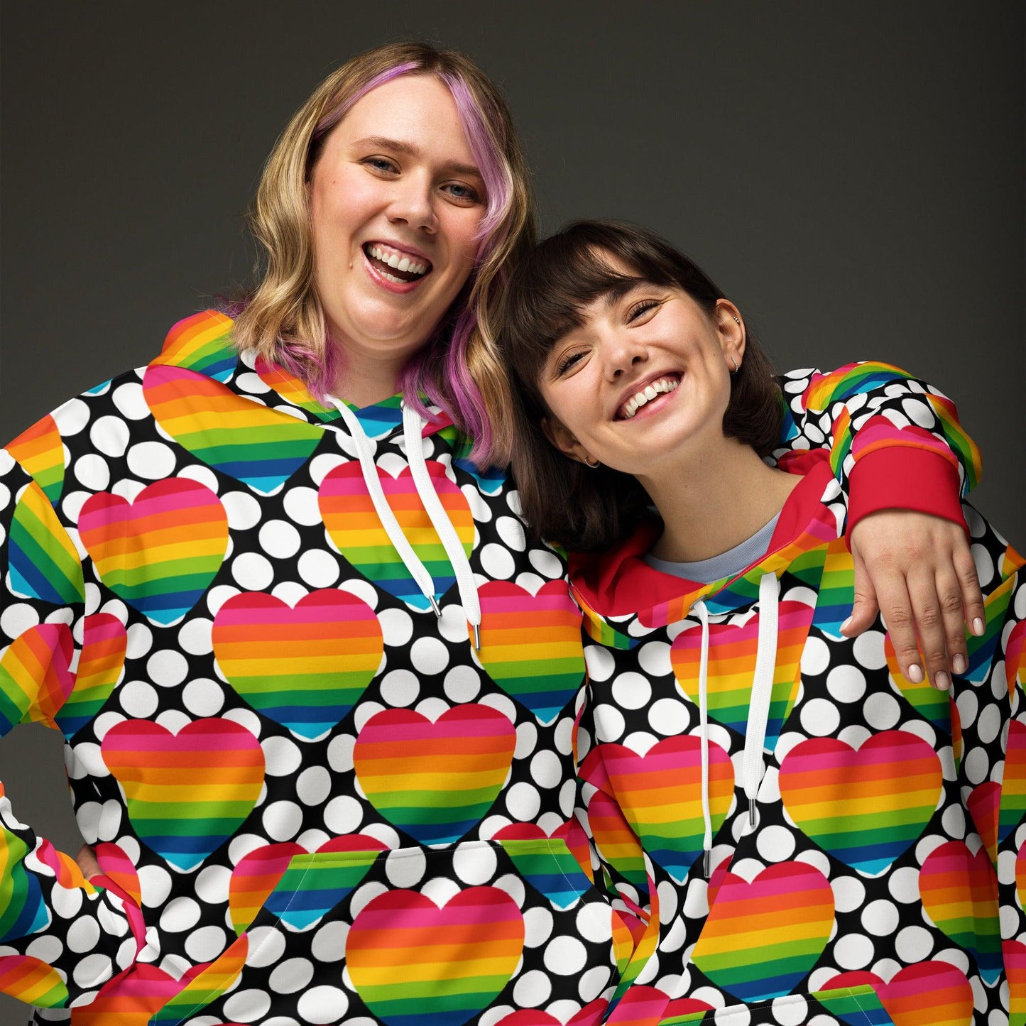 ELLIE LOVE DOT rainbow - Hoodie - SHALMIAK