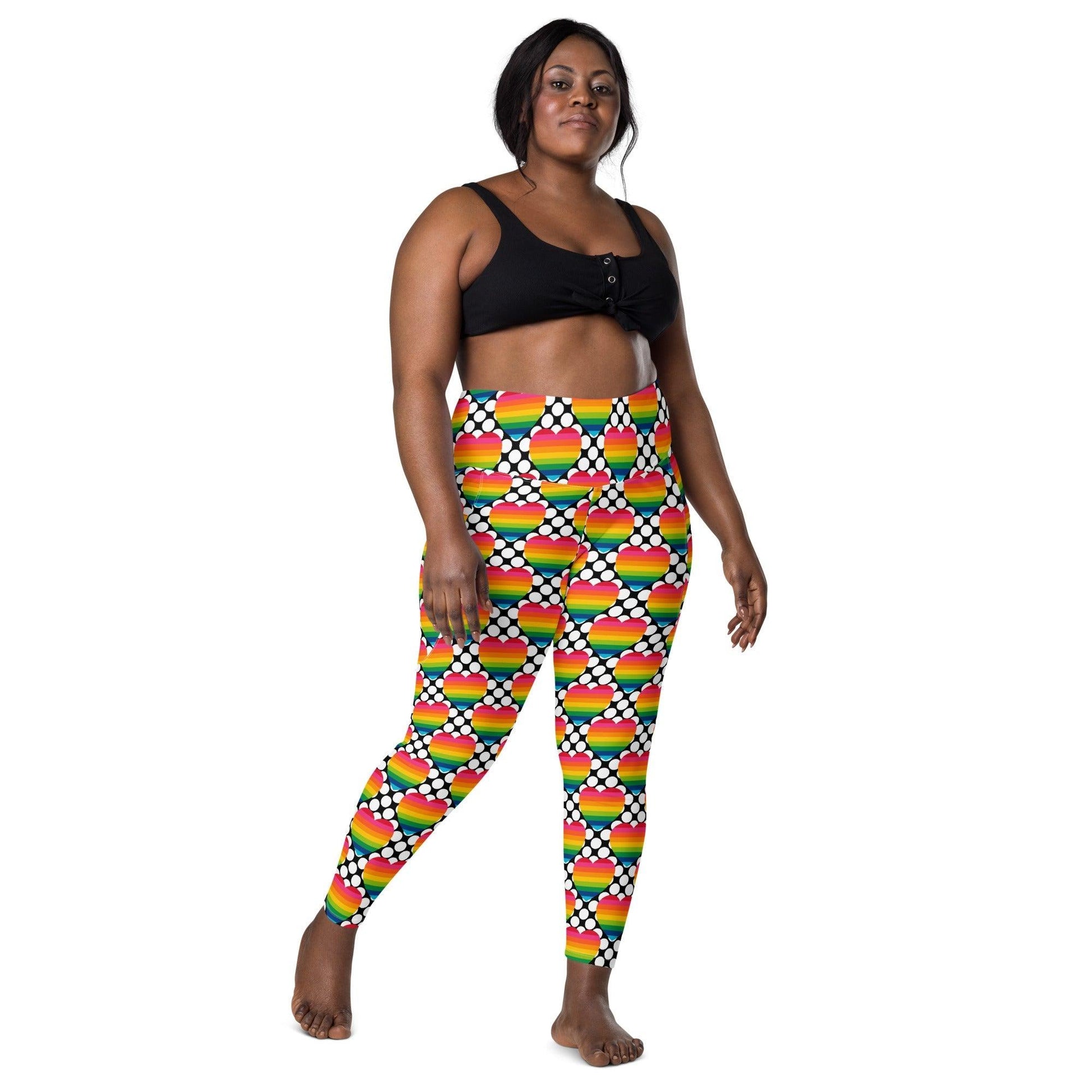 ELLIE LOVE DOT rainbow - Leggings With Pockets - SHALMIAK