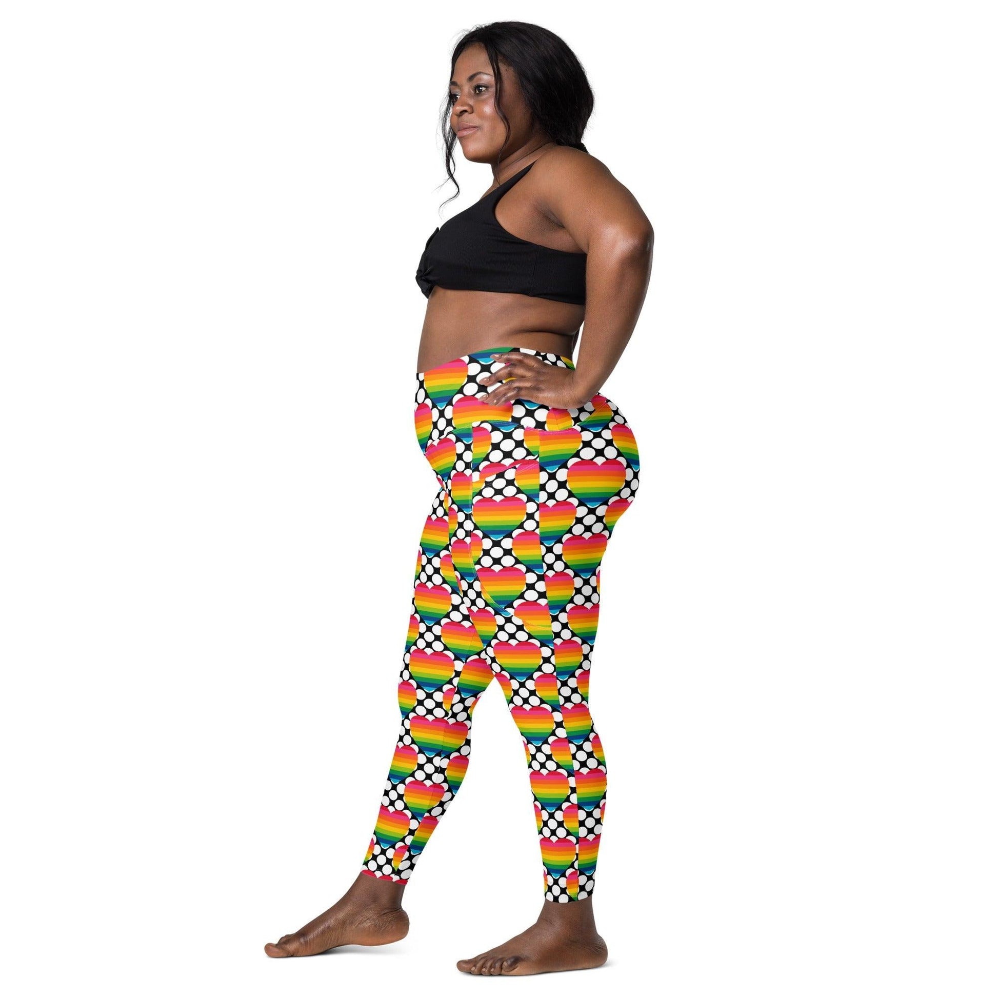 ELLIE LOVE DOT rainbow - Leggings With Pockets - SHALMIAK