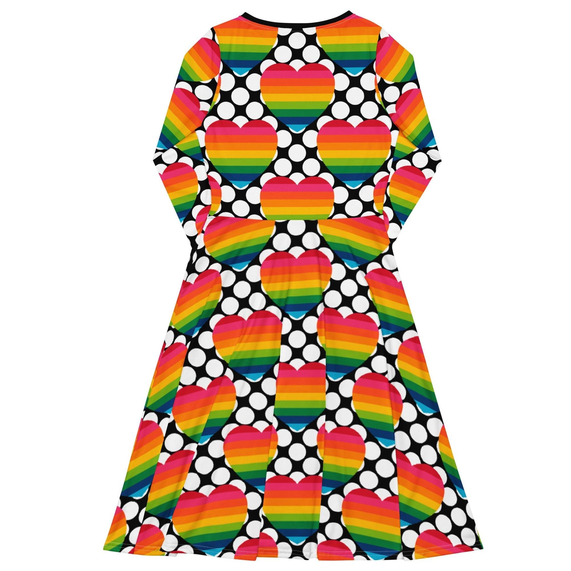 ELLIE LOVE DOT rainbow - Midi Dress With Pockets - SHALMIAK