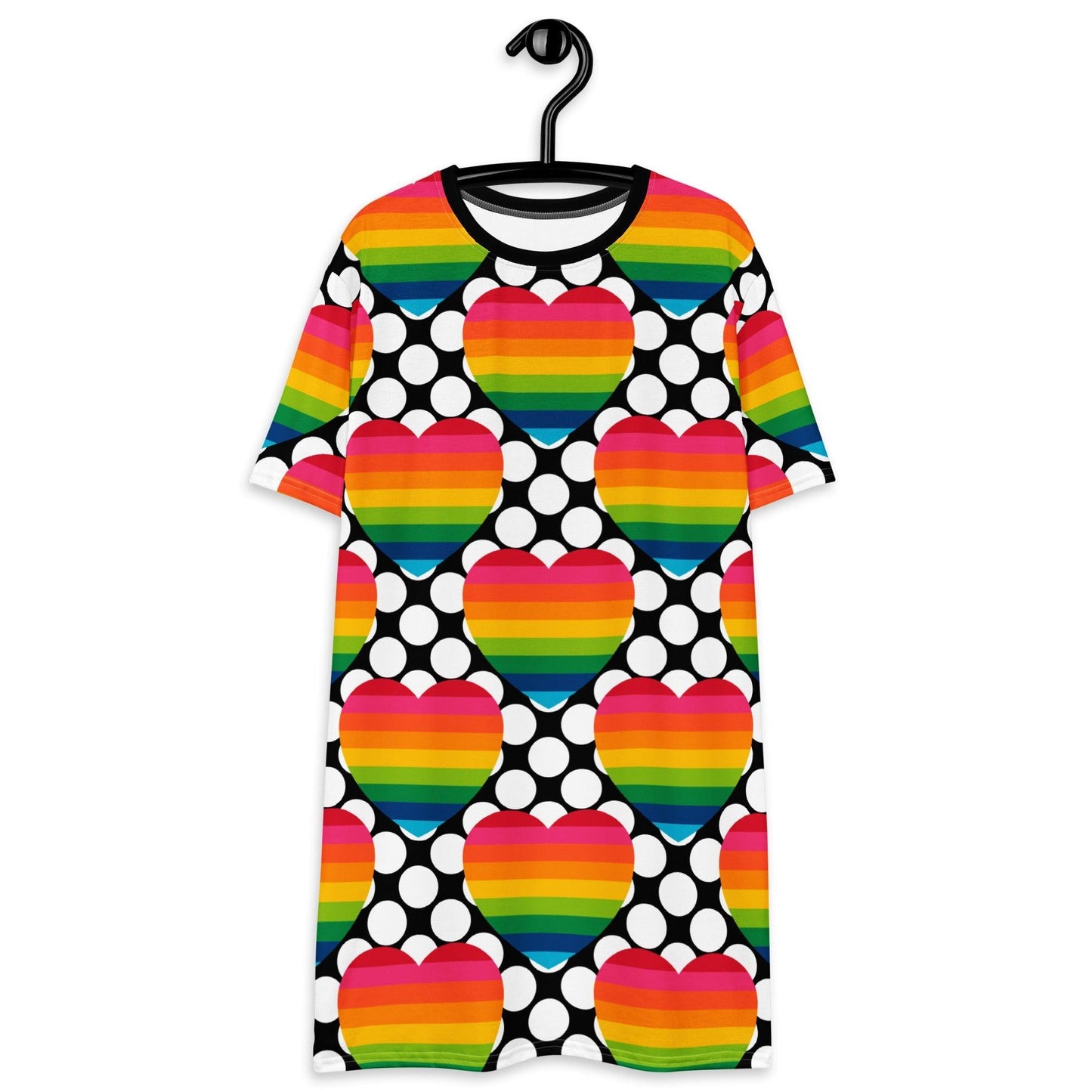 ELLIE LOVE DOT rainbow - T-Shirt Dress - SHALMIAK
