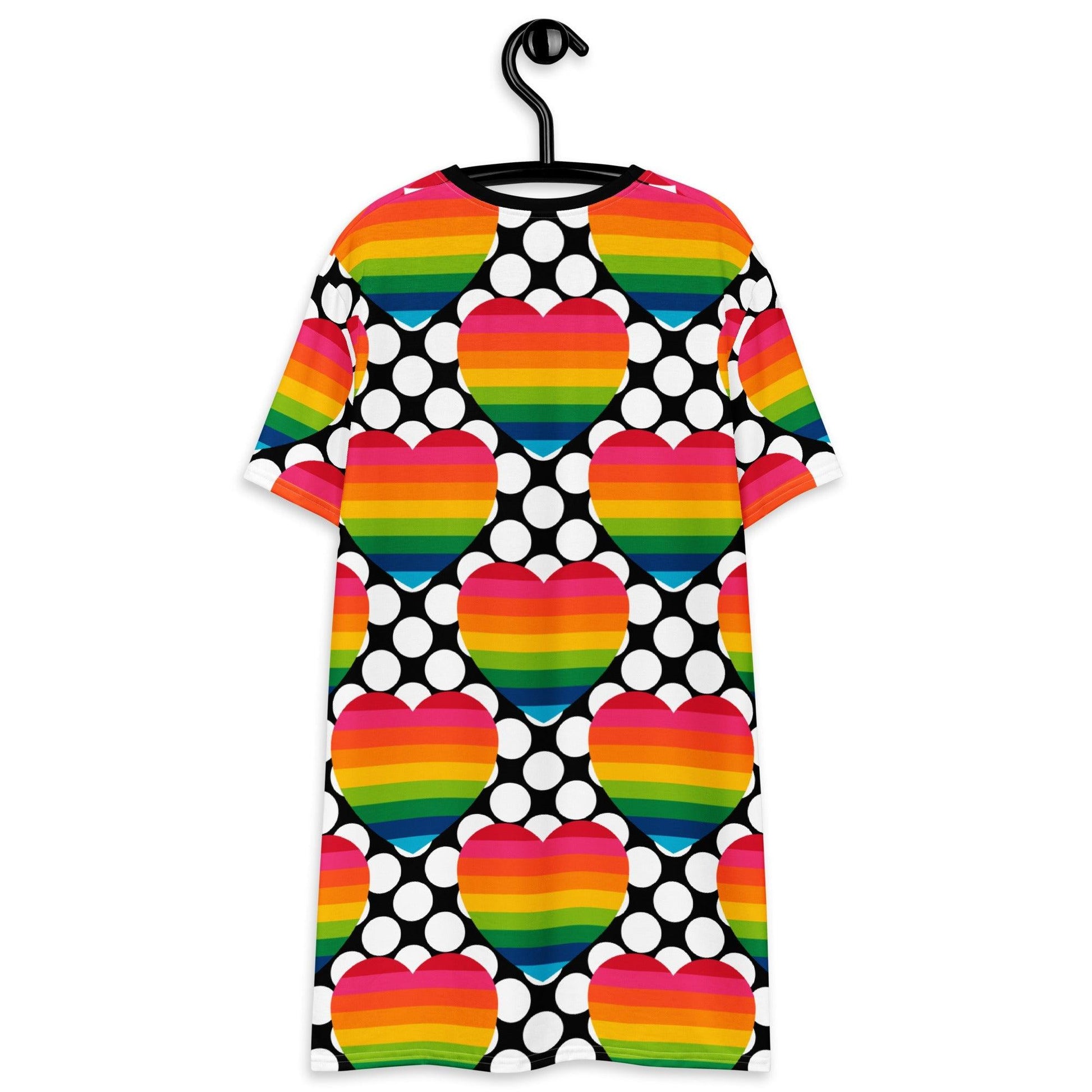 ELLIE LOVE DOT rainbow - T-Shirt Dress - SHALMIAK