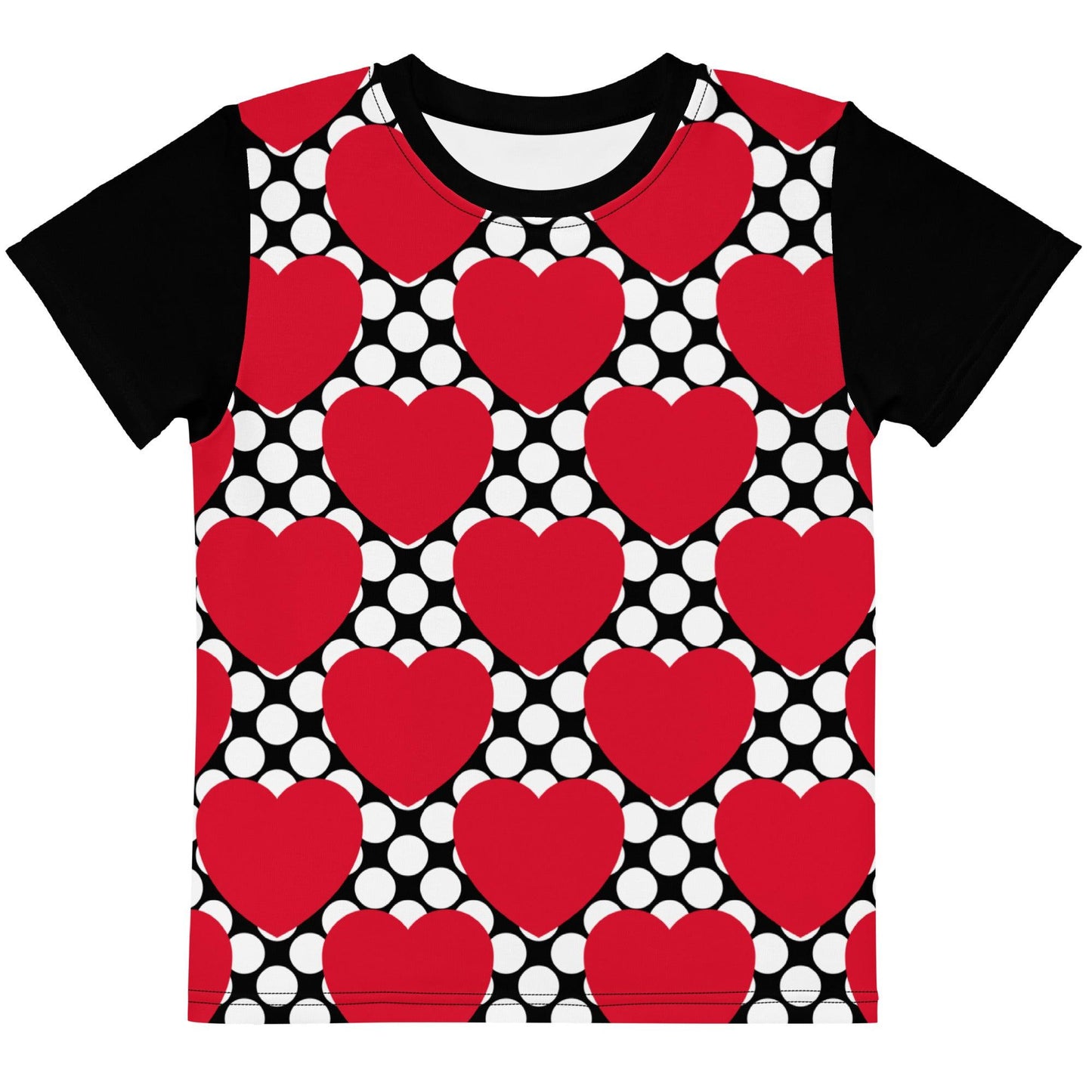 ELLIE LOVE DOT red black - Kids' T-Shirt - SHALMIAK
