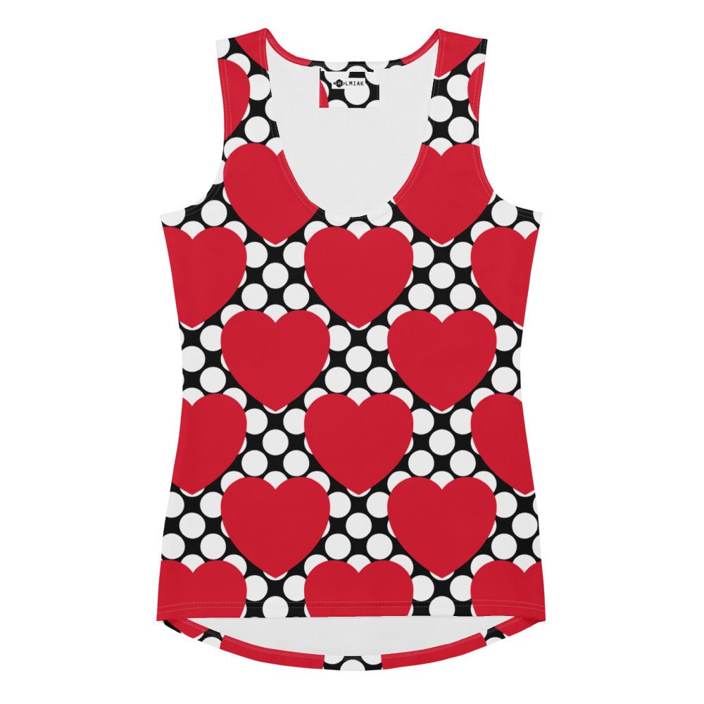 ELLIE LOVE DOT red black - Tank Top - SHALMIAK