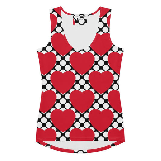 ELLIE LOVE DOT red black - Tank Top - SHALMIAK