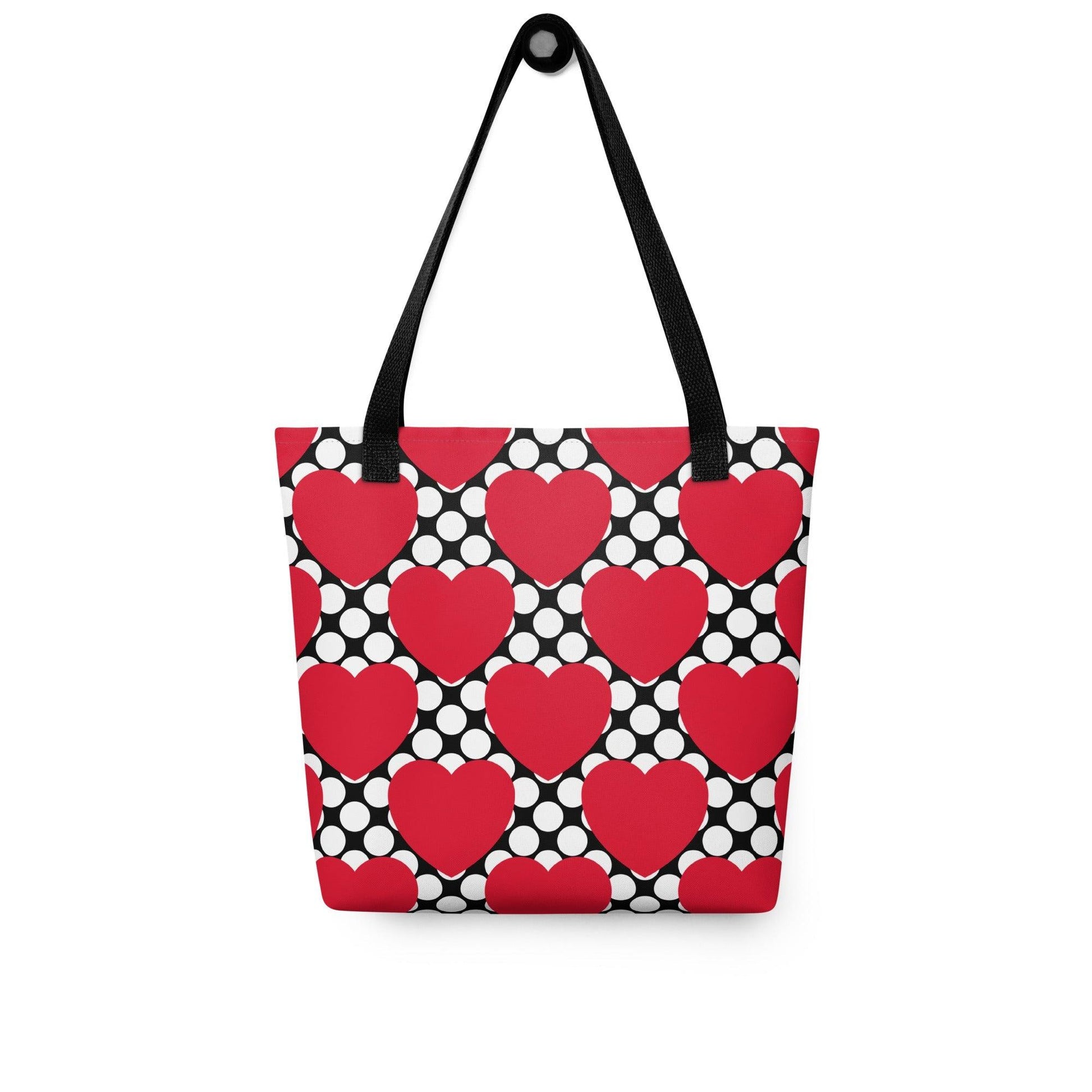 ELLIE LOVE DOT red black - Tote Bag - SHALMIAK