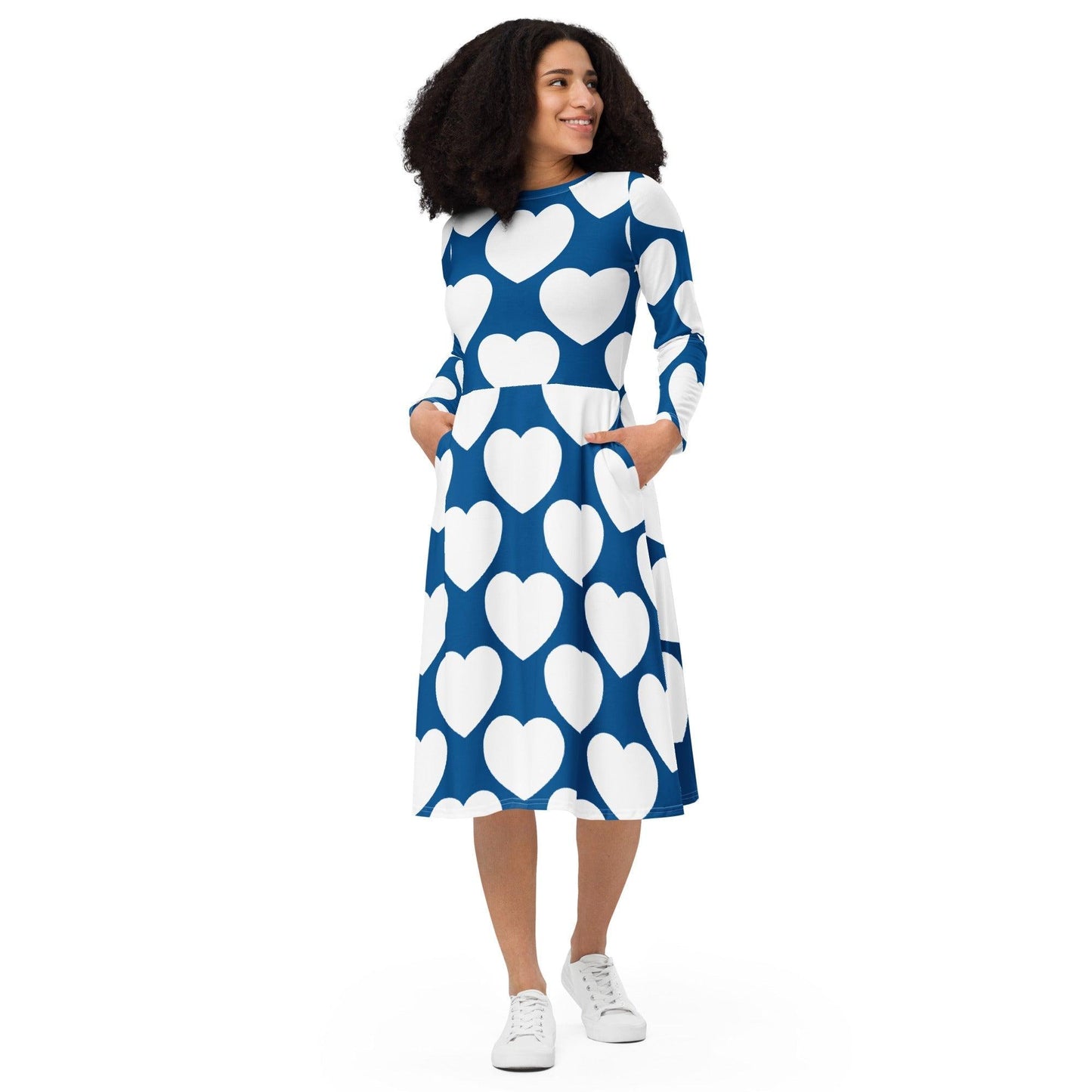 ELLIE LOVE fin - Midi Dress With Pockets - SHALMIAK