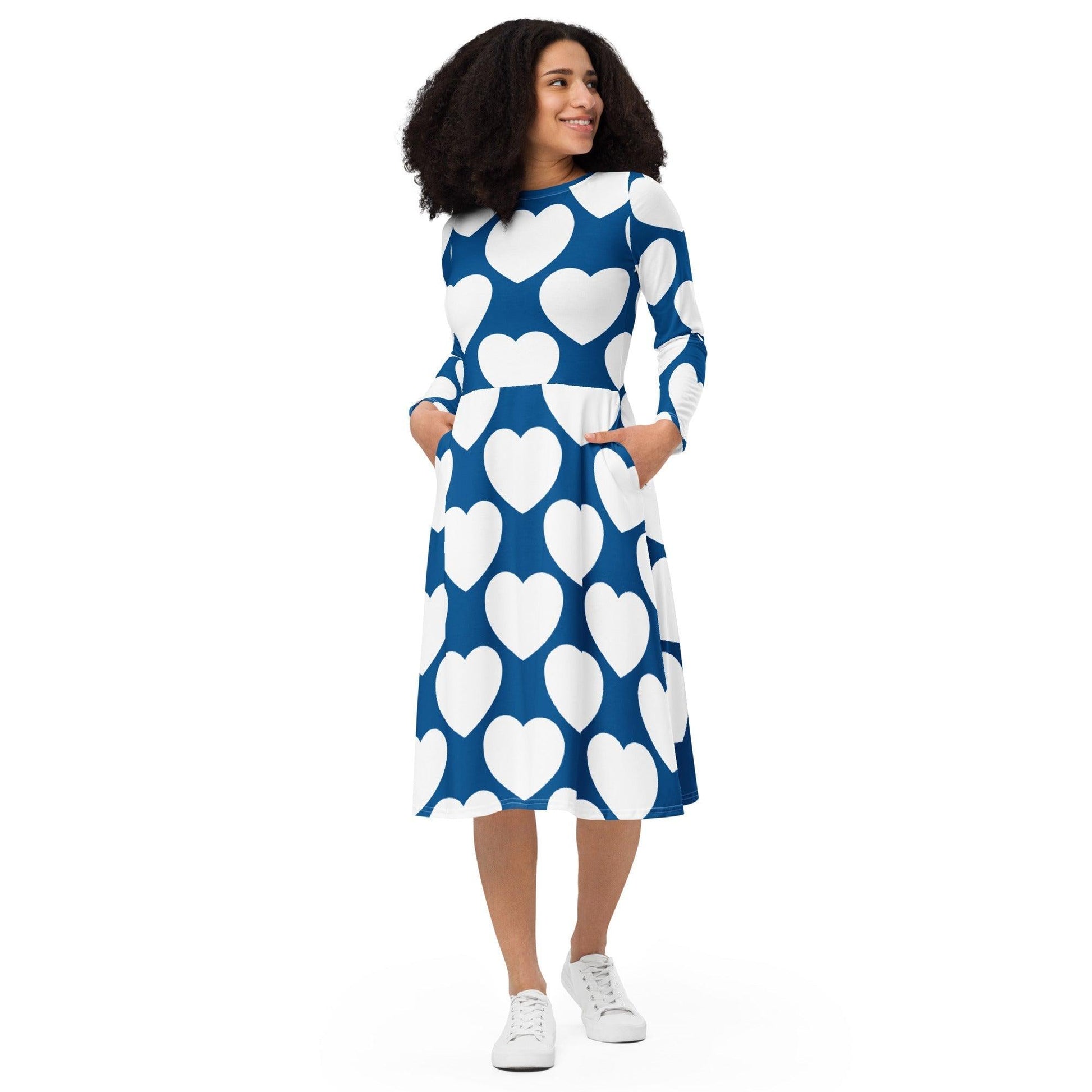 ELLIE LOVE fin - Midi Dress With Pockets - SHALMIAK