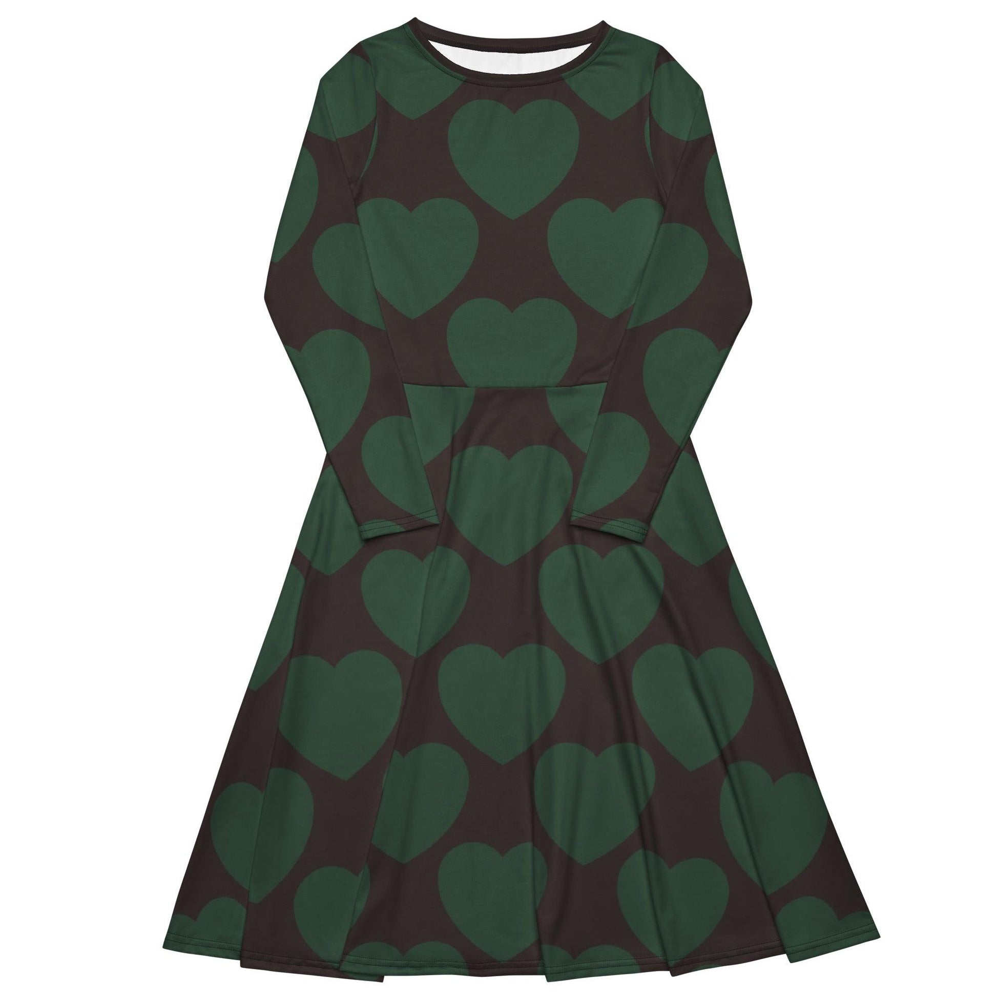 ELLIE LOVE forest - Midi Dress With Pockets - SHALMIAK