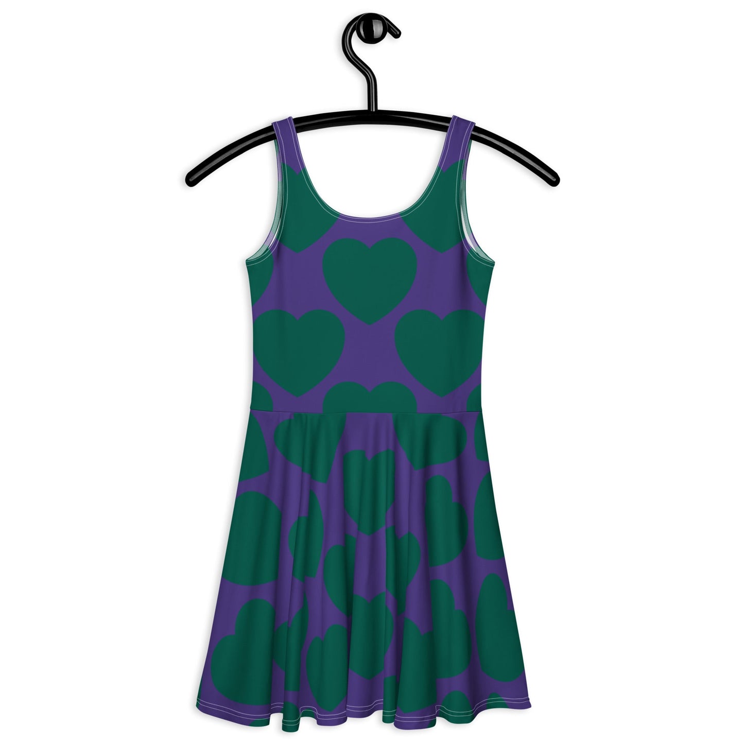 ELLIE LOVE green purple - Skater Dress - SHALMIAK