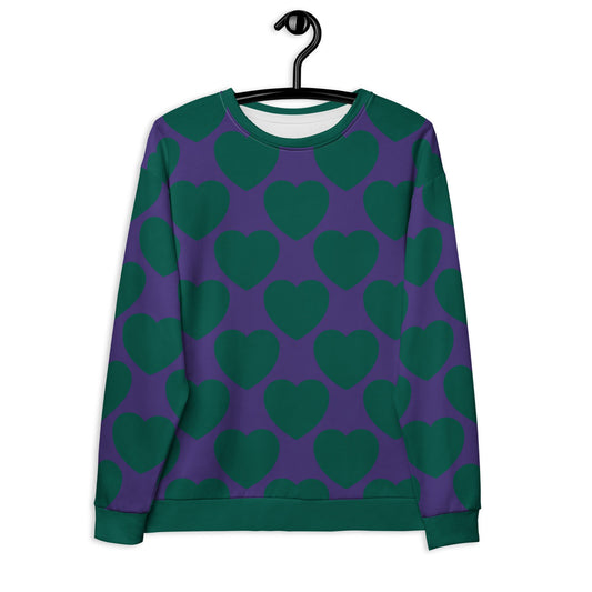 ELLIE LOVE green purple - Sweatshirt - SHALMIAK