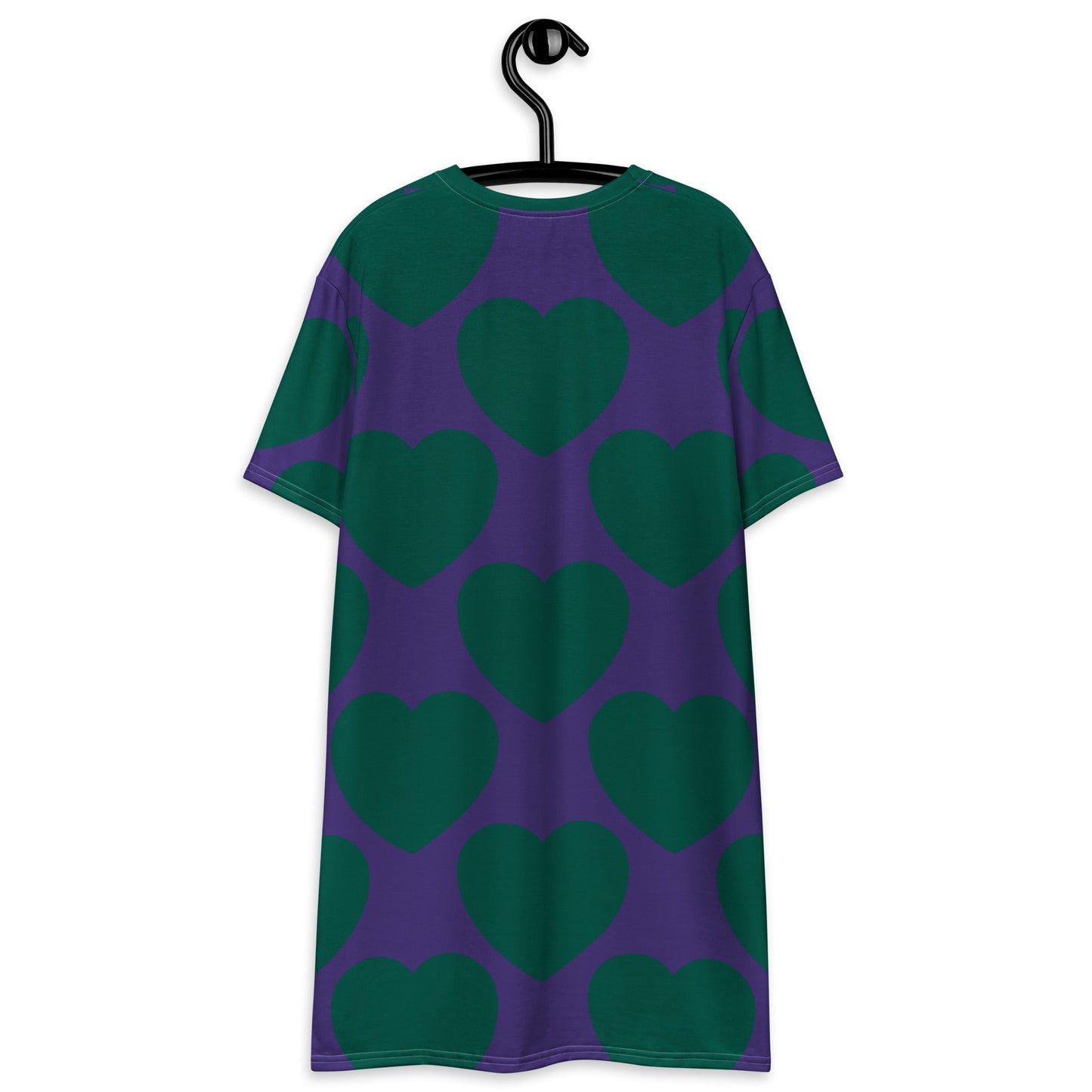 ELLIE LOVE green purple - T-Shirt Dress - SHALMIAK