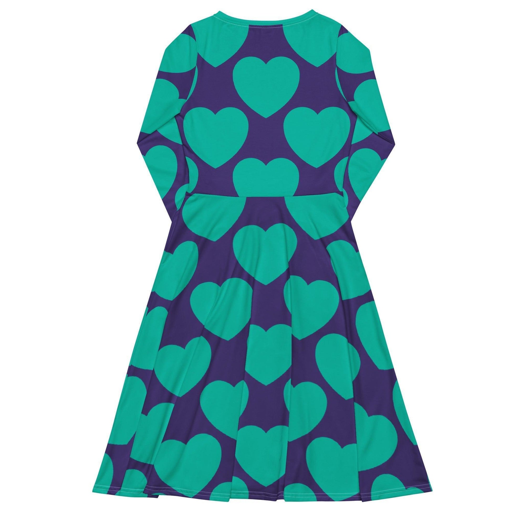 ELLIE LOVE mint purple - Midi Dress With Pockets - SHALMIAK