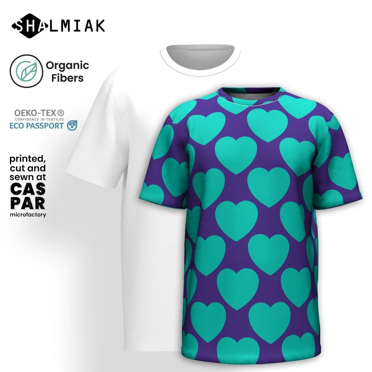 ELLIE LOVE mint purple - Organic Cotton T-Shirt - SHALMIAK