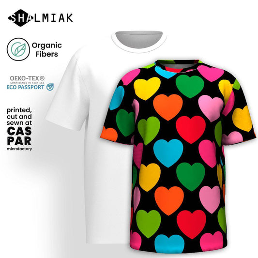 ELLIE LOVE mix black - Organic Cotton T-Shirt - SHALMIAK